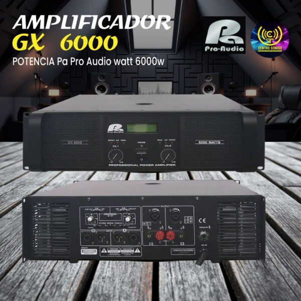 potencia gx6000 pa pro audio de 6000watt potencia gx6000 pa pro audio de 6000watt
