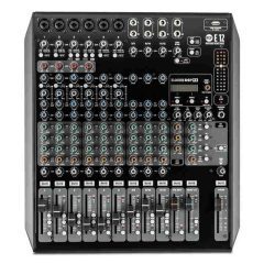 consola de mezcla de 12 canales con efectos y eqs superiores e12