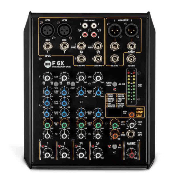 consola mezcladora rcf f6x