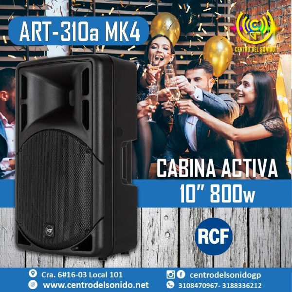 cabina activa art310amk4 rcf 800watt cabina activa art310amk4 rcf 800watt