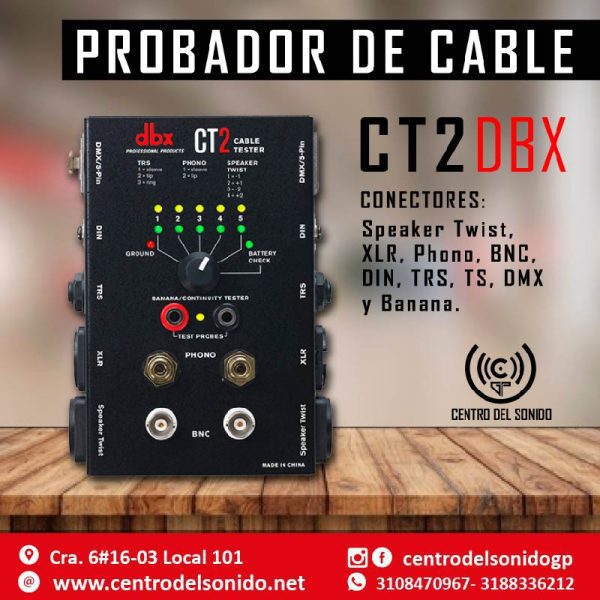 probador de cables dbx ct2 probador de cables dbx ct2