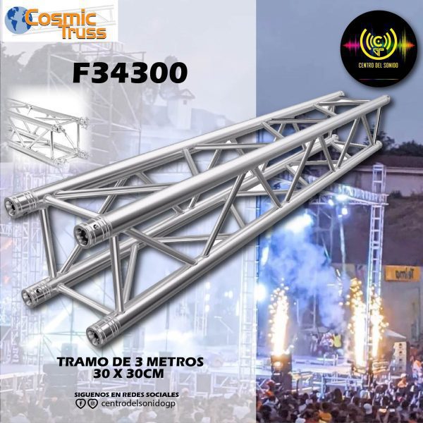 tramo 30x30 de 3m f34300 cosmic truss (copia) tramo 30x30 de 3m f34300 cosmic truss (copia)