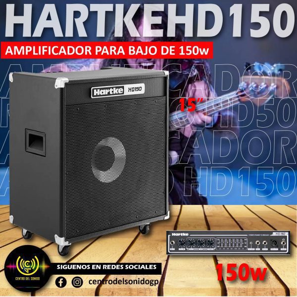 amplificador de bajo hartke hd150 150w amplificador de bajo hartke hd150 150w