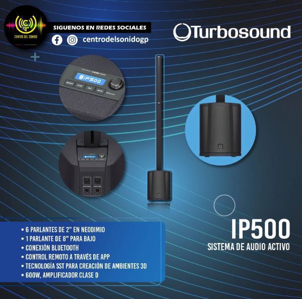 ip500 sistema lineal activo 600w woofer 8″ x 6 parlantes de 2″ turbosound ip500 sistema lineal activo 600w woofer 8″ x 6 parlantes de 2″ turbosound