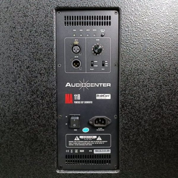 audiocenter ma118 bajo activo 2000w 134 db