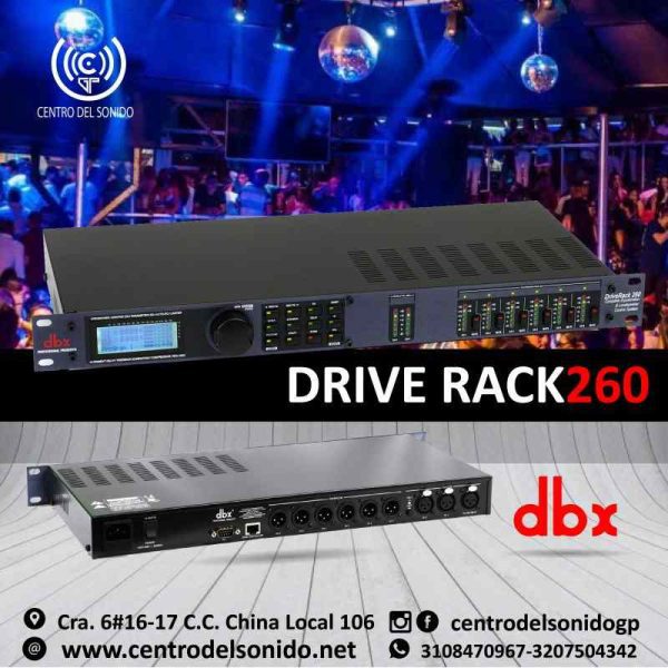 Procesador-de-audio-drive-rack-260-dbx procesador de audio drive rack 260 dbx