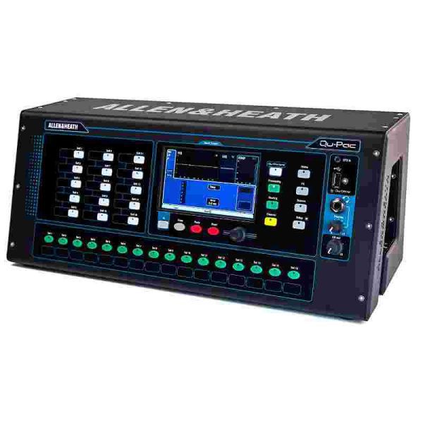 allen & heath qu pac mezclador digital ultra compacto de 16 pulgadas/12 salidas con control de pantalla táctil allen & heath qu pac mezclador digital ultra compacto de 16 pulgadas/12 salidas con control de pantalla táctil
