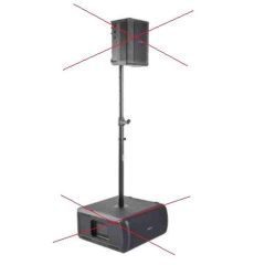 poste del altavoz ajustable sub1/sub2