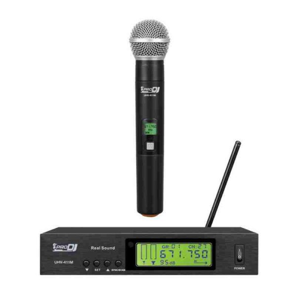 UHV 411centrodelsonido micrófono inalámbrico uhv 411m prodj