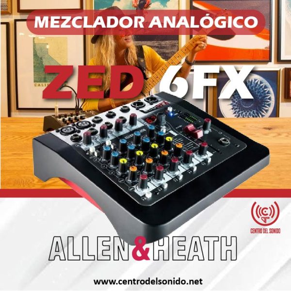 zed 6fx mezclador analógico 6 entradas con fx zed 6fx mezclador analógico 6 entradas con fx