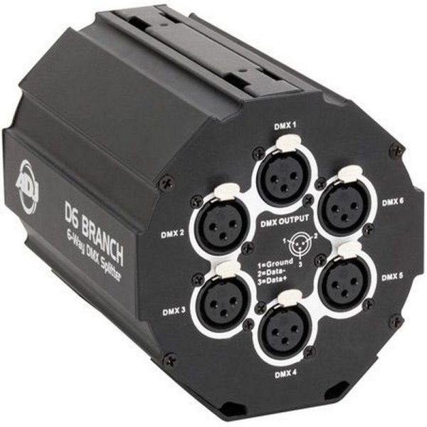 d6-branch NUEVA 1 splitter / dmx de 6 vías adj d6 branch