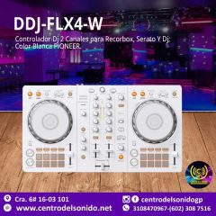 ddj flx4 w controlador dj 2 canales para recorbox