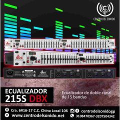 ecualizador dbx 215s 15 bandas estéreo