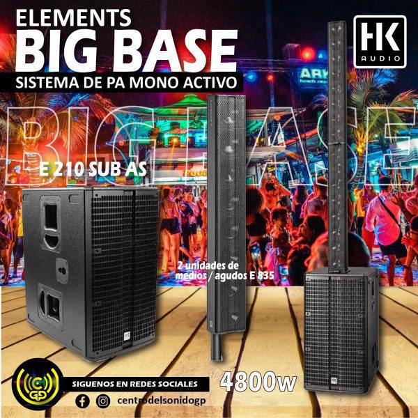 hk audio elements big base sistema de pa mono activo hk audio elements big base sistema de pa mono activo