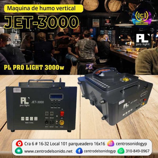 jet 3000 maquina de humo vertical pl pro light 3000w jet 3000 maquina de humo vertical pl pro light 3000w