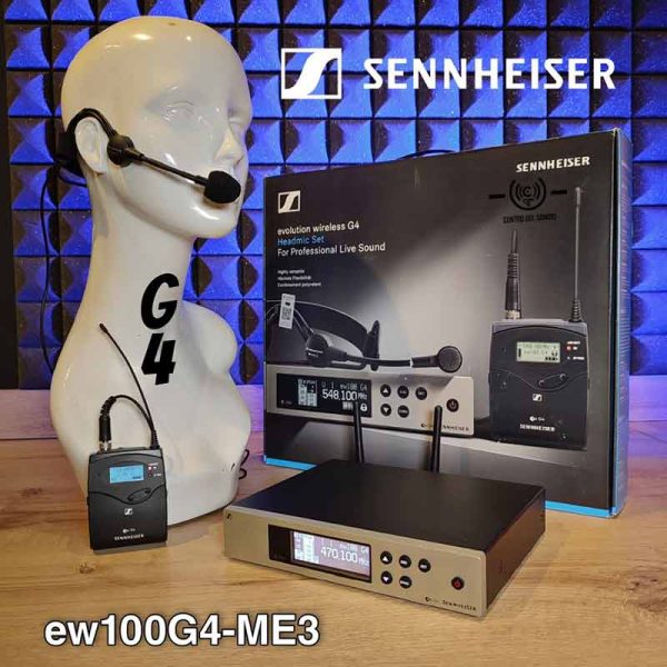 sistema inalambrico sennheiser diadema ew100g4 me3 sistema inalambrico sennheiser diadema ew100g4 me3