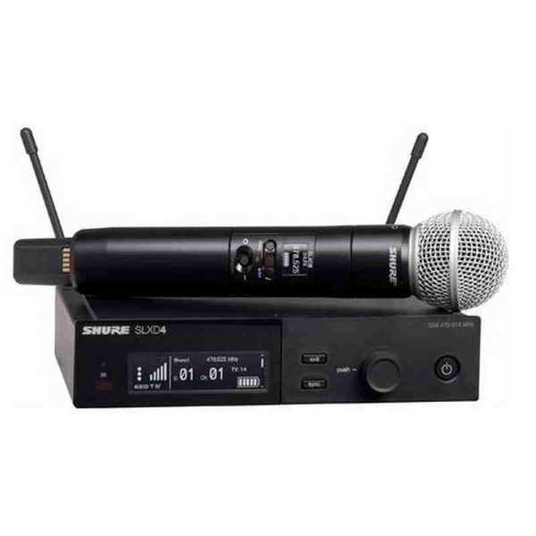 microfono inalambrico shure de mano slxd24/sm58 h55 microfono inalambrico shure de mano slxd24/sm58 h55