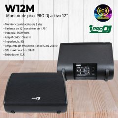 monitor de piso w12m pro dj activo 12″