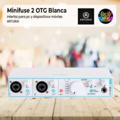 interfaz para pc y dispositivos móviles arturia minifuse 2 otg blanca