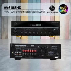 av6188hd hyper sound amplificador de salida 720 w