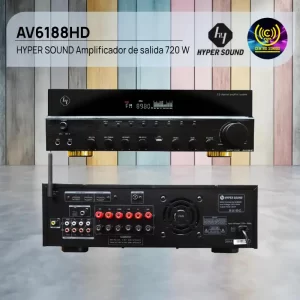 av6188hd hyper sound amplificador de salida 720 w