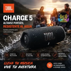 jbl charge 5 altavoz portátil resistente al agua