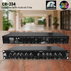 cr 234 crossover pa pro audio de 3 vías