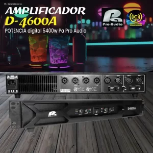 potencia d 4600a digital 5400w pa pro audio