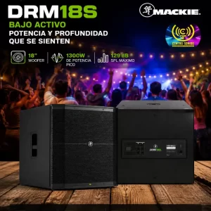 mackie drm18s bajo activo