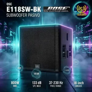 subwoofer qsc e118sw bk pasivo