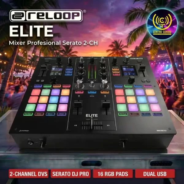 reloop elite mixer profesional serato 2ch reloop elite mixer profesional serato 2ch