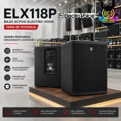 bajo activo elx118p electro voice 700w