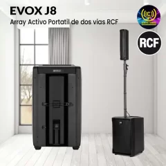 evox j8 array activo portatil de dos vias rcf