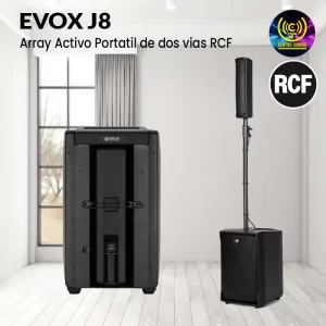 evox j8 array activo portatil de dos vias rcf