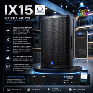 cabina activa ix15 turbosound 1000watt