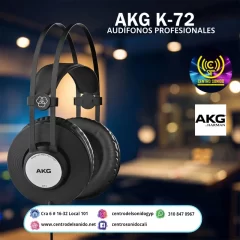 k72 akg audífonos profesionales para estudio de grabación