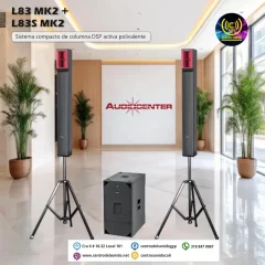 l83 mk2+l83s mk2 sistema compacto de columna dsp activa polivalente