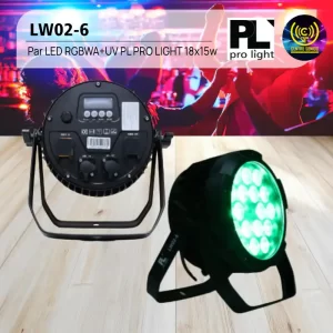 par led lw02 6 rgbwa+uv pl pro light 18x15w