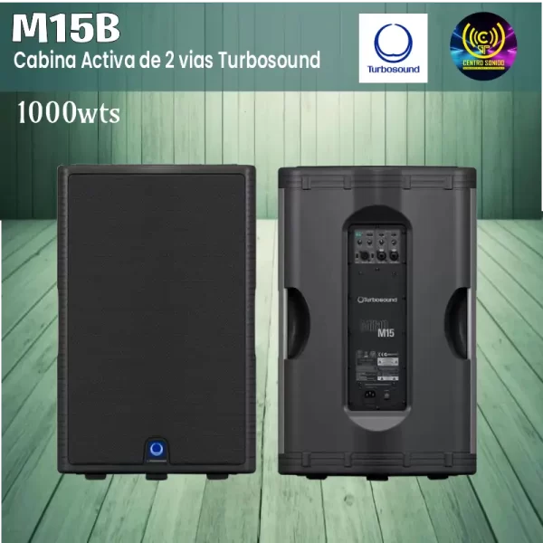 cabina activa m15b 2 vias turbosound 1000watt