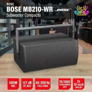 subwoofer compacto mb210 wr de bose