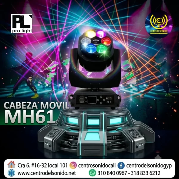 cabeza movil mh61 pl pro light cabeza movil mh61 pl pro light