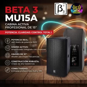 cabina activa 15 "mu15a beta 3 460watt