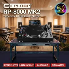 rp 8000 mk2 reloop tornamesa profesional