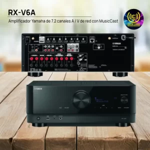 amplificador yamaha rx v6a de 7.2 canales a / v de red con musiccast
