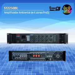 amplificador ambiental de 6 zonas st2250bc prodj