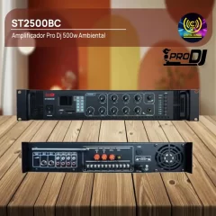 amplificador pro dj st2500bc 500w ambiental