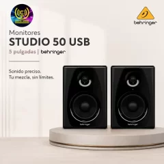 monitores studio 50 usb 5 pulgadas behringer