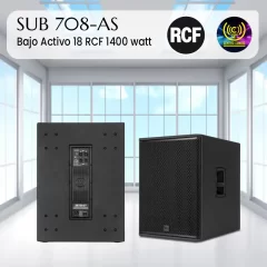 sub 708 as bajo activo 18 marca rcf 1400watt