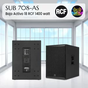 sub 708 as bajo activo 18 marca rcf 1400watt