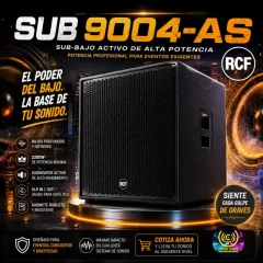 sub bajo activo alta potencia sub 9004 as